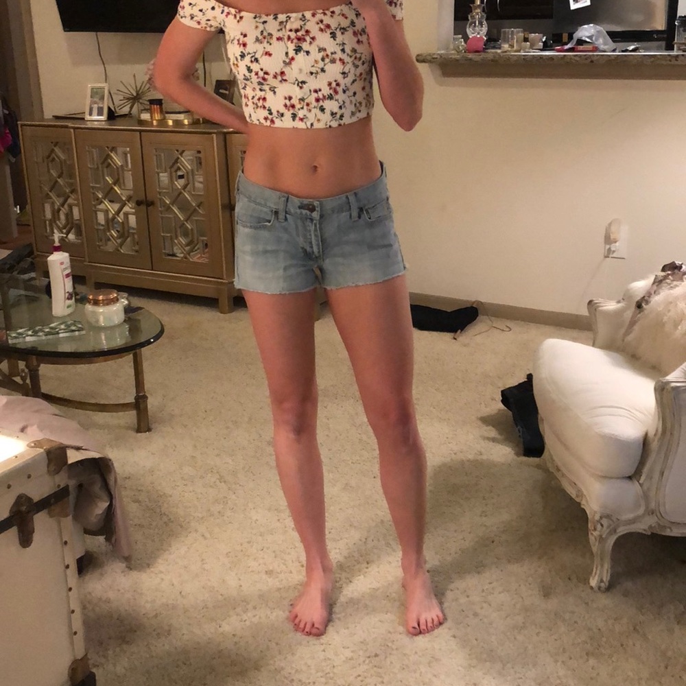 Cut-off Blue Jean Shorts